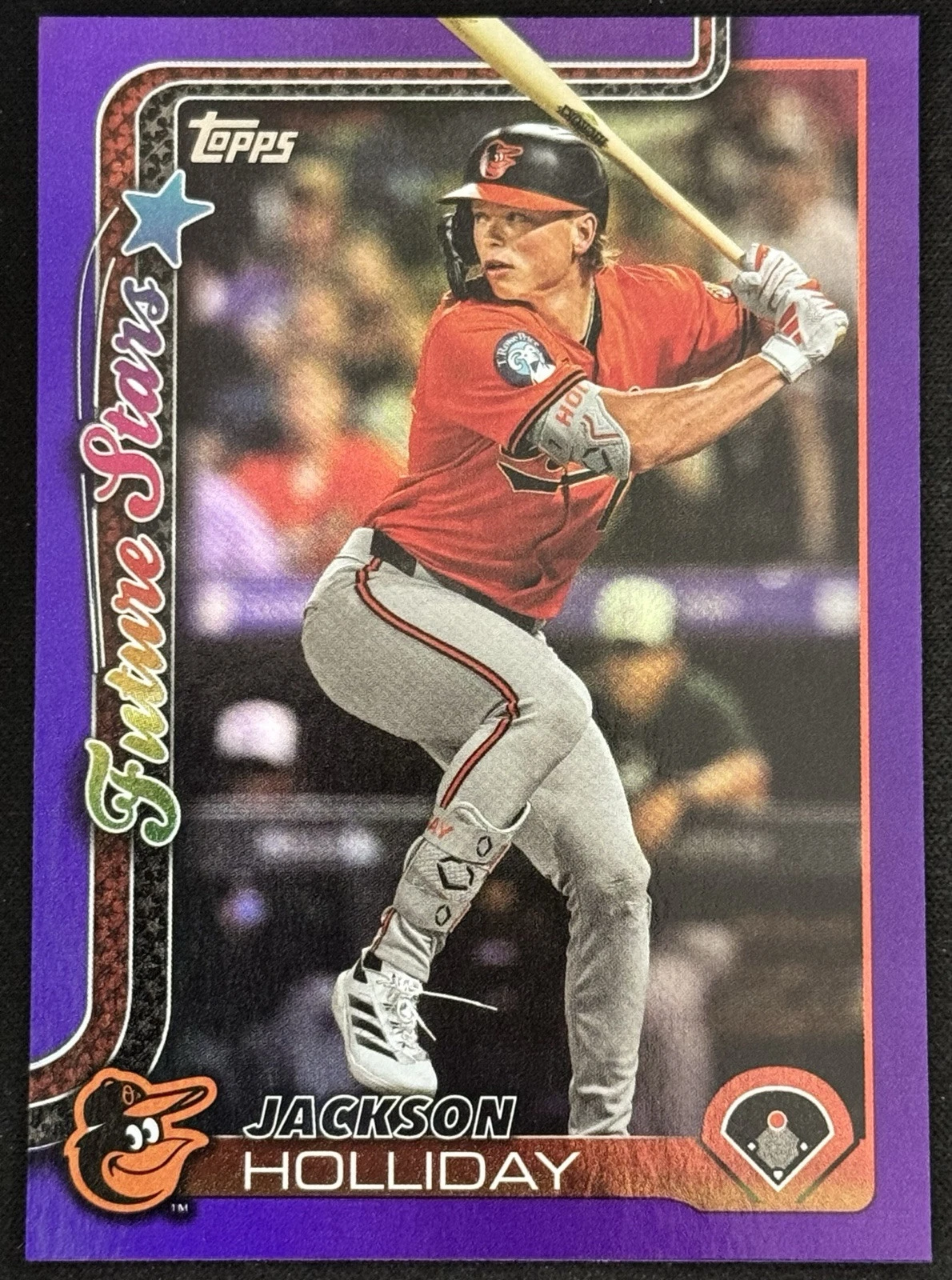 2025 Topps Series 1 - Jackson Holliday Purple Foil #/250 Orioles FUTURE STARS