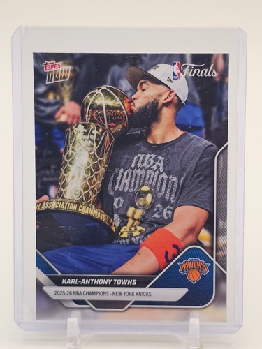 KARL-ANTHONY TOWNS 2025-26 TOPPS NOW NBA FINALS SP CHAMPIONS #C5-SP KNICKS Q3562