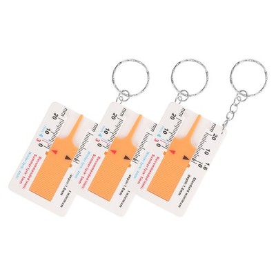  3 Pcs Reifenprofilmesser Pkw-reifenprofilmesser Reifenmessertiefe