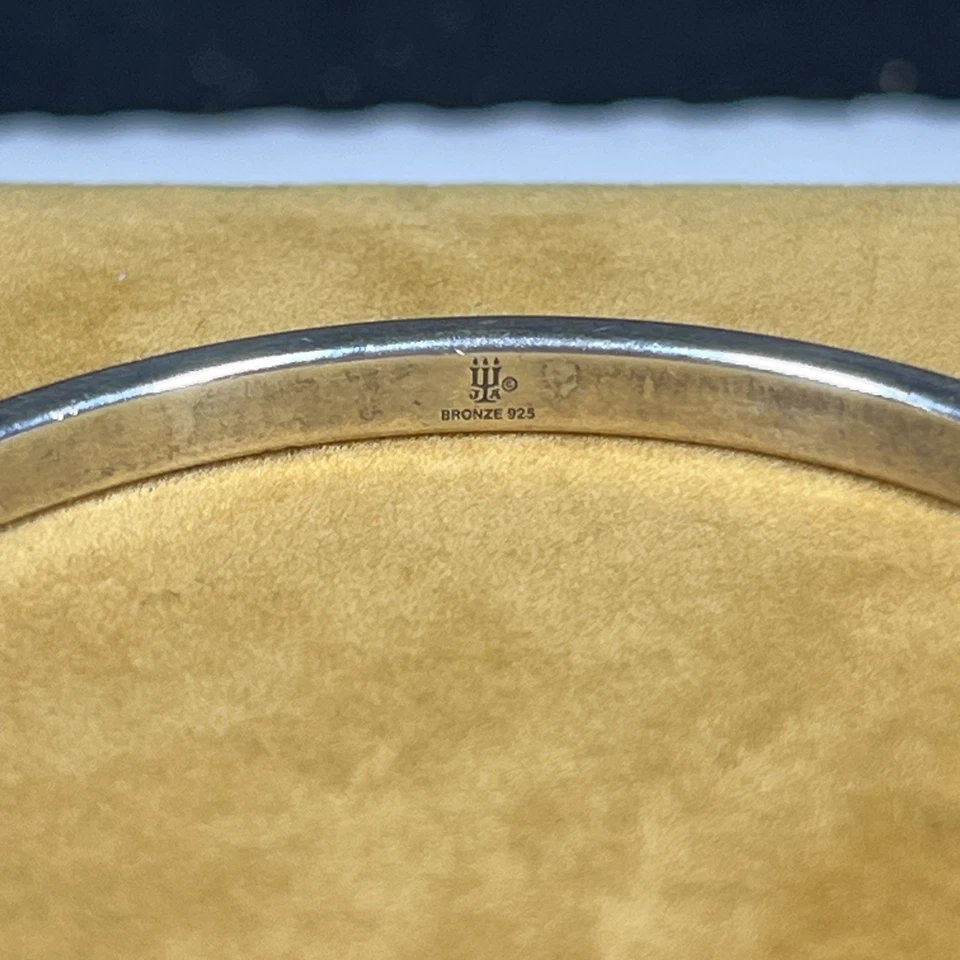 "Brazalete brazalete James Avery cuerda torcida plata esterlina bronce difícil de encontrar 7,75"" interior" Foto 2 de 4