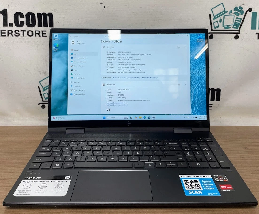 Preços baixos em 8 GB de RAM HP ENVY x360 PC laptops e netbooks de