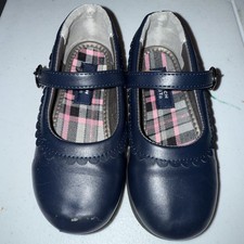 French Toast Little Girls Shoes Navy Blue Mary Jane School Uniform Shoes Size 11