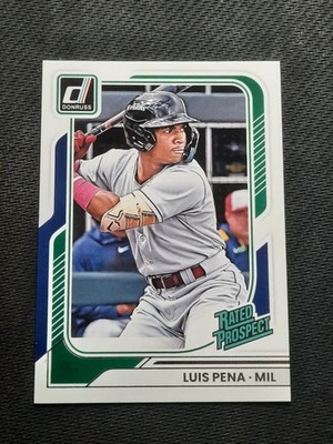 2026 Donruss #125 Luis Pena Milwaukee Brewers