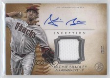2015 Bowman Inception Auto Relics Gold 10/50 Archie Bradley #IAR-AB Auto fm0