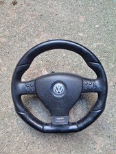 Volkswagen Golf Mk5 GT Steering Wheel Leather Flat Bottom  Caddy Transporter