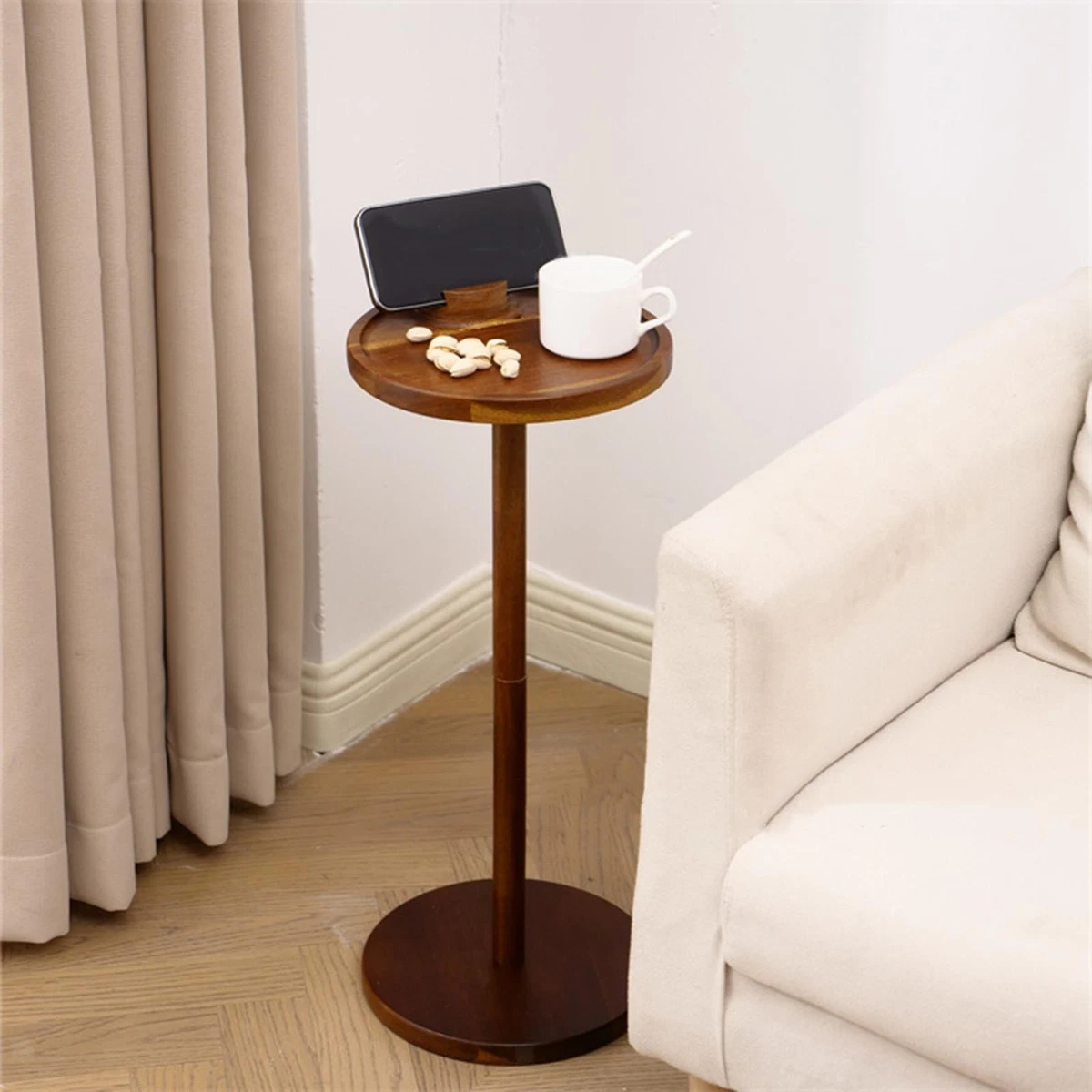 Beliani Table Appoint Design Moderne Forme Ovale en Verre Transparent Laguna