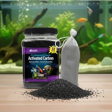 Granulated Activated Charcoal - 3 lbs Aquarium Filter Media for Odor-Free Water