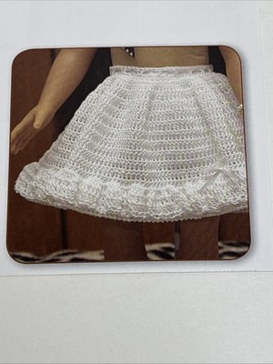 Crinoline Half Slip for 18'' Doll Crochet Pattern Cards Pages