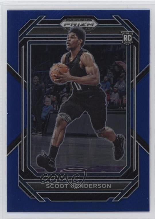 2023-24 Panini Prizm Draft Picks Blue Prizm 176/199 Scoot Henderson #24 09vk