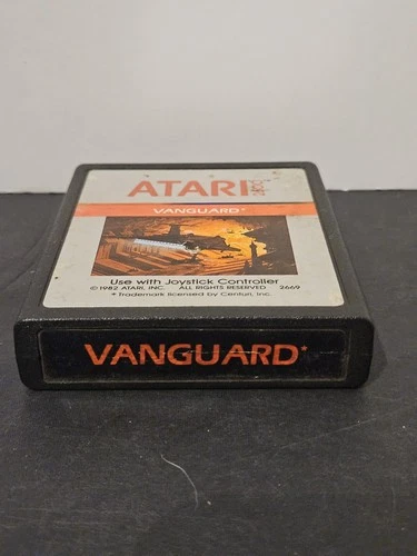 Atari 2600 Game Silver Picture Label Vanguard Tested