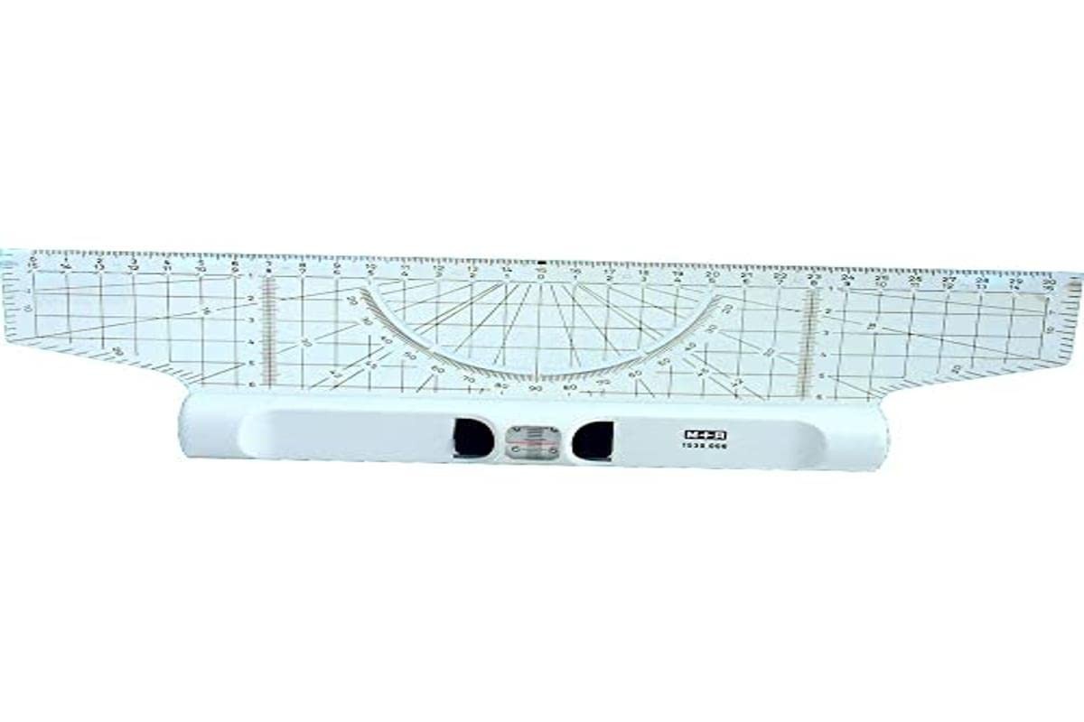 M + R 715300000 Rolling Ruler 30 cm acryl gals Protractor Magnifier