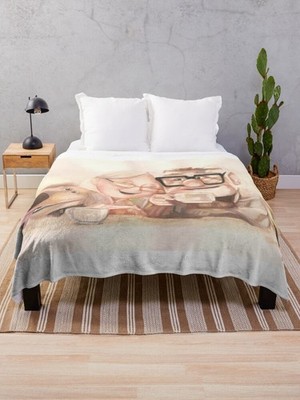 Disney Up Movie Carl And Ellie Cozy Fleece Blanket