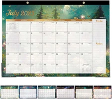 2025-2026 Desk Calendar 18 Month Large Wall/Desk Pad Calendar 17x12 Notes