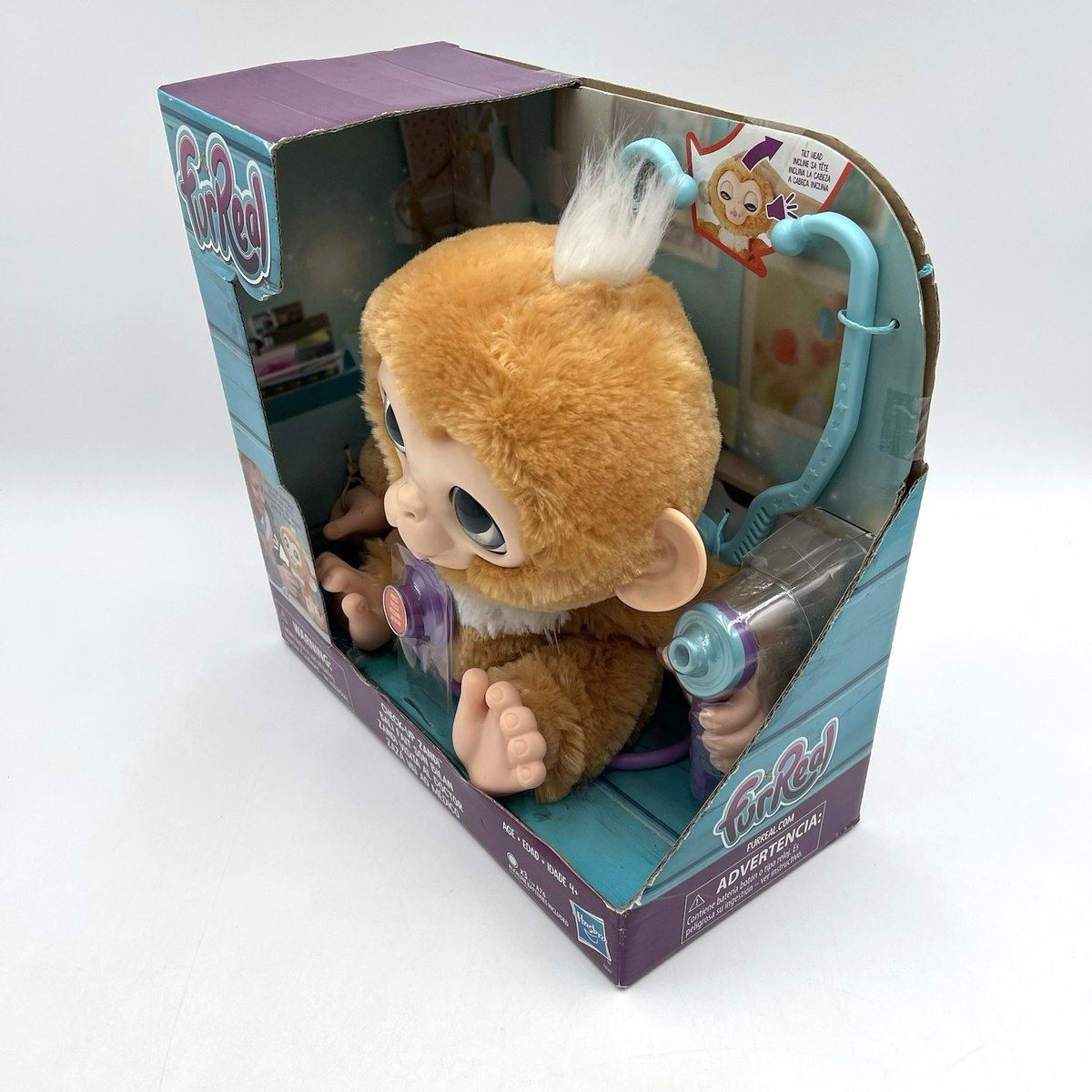 FurReal Monkey Check Up Zandi Interactive Plush New In Package | eBay