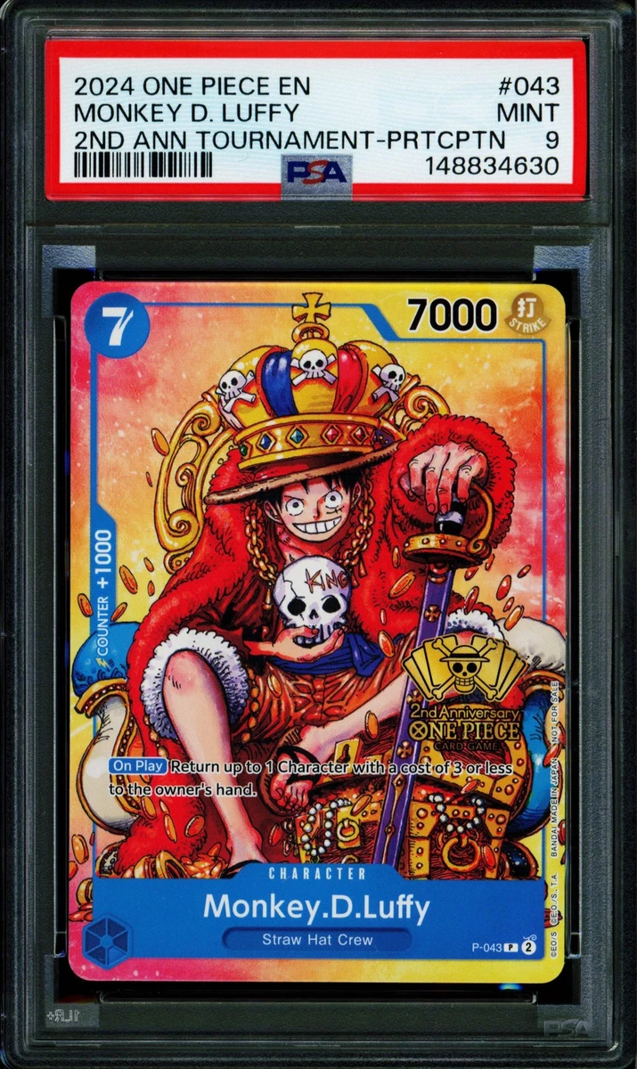 Monkey.D.Luffy P-043 One Piece Promotion Cards for sale | eBay