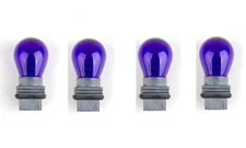4x 3156 Purple Bright S8 Auto Miniature Light Bulb Turn Signal Back Up Lamp 12v