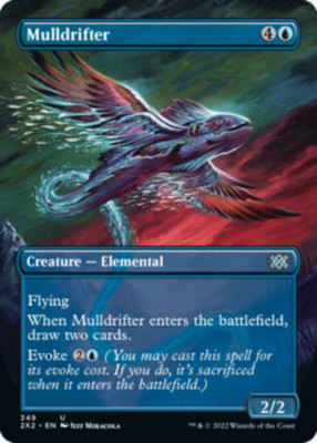 1x Mulldrifter ~~ Borderless NM-Mint, English Double Masters 2022 MTG Magic