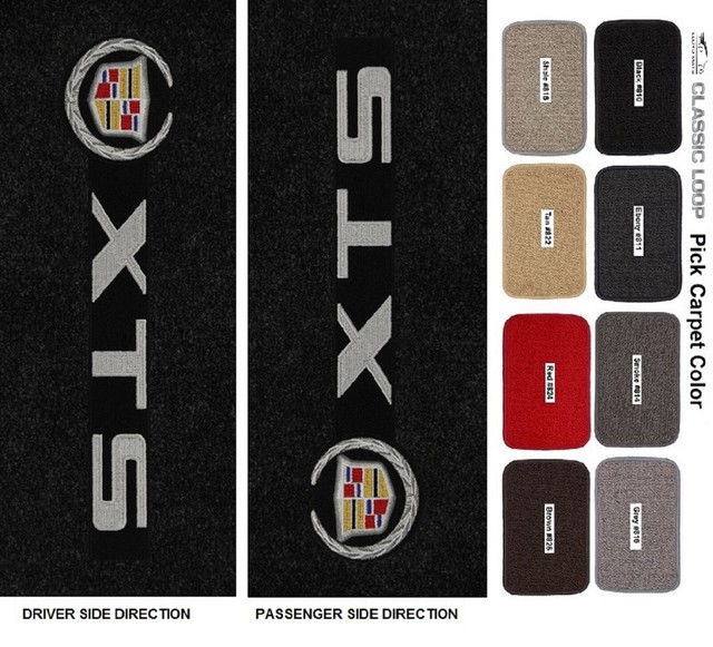 Lloyd Mats Classic Loop Cadillac XTS Sideways Logo 4 Pc Floor Mats