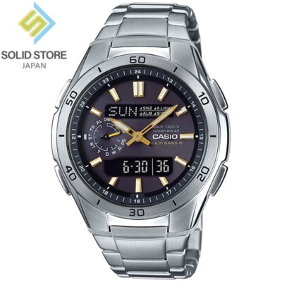 CASIO WAVE CEPTOR 150 ゴールド腕時計 CASIO Wave Ceptorマルチバンド6タフソーラー電波時計[ゴールドEX]TEL