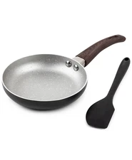 BKLYN Steel Co. Satellite Nonstick Mini Fry Pan & Spatula 2-Pc. Cookware Set