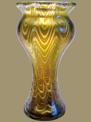 Iridescent JOHANN LOETZ WITWE Art Nouveau Vase, Klostermühle ~1900