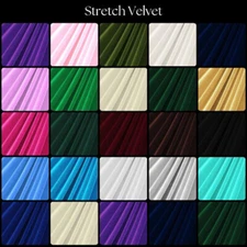 Luxury 4-Way Stretch Velvet Fabric by the Yard – Soft, Smooth &Versatile 58 inch