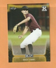 2020 MICK ABEL LEAF DRAFT BASEBALL GOLD ROOKIE CARD  NEW  HOT  MINT  LIMITED