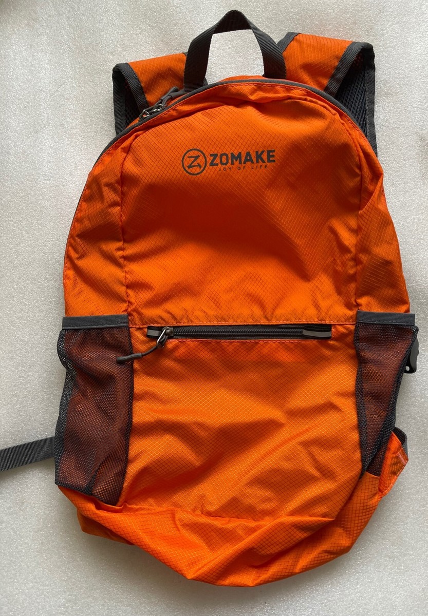 ZOMAKE, Joy of Life, ORANGE NYLON BACKPACK, LIGHTWEIGHT, 14  display picture 1