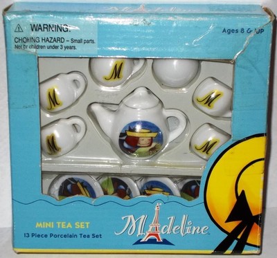 Schylling MADELINE Mini Porcelain Tea Set in Box 2002 12 Piece Little Girls Toy 19649209255 | eBay