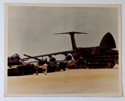 US Army Air Force M60 Tank AVLB M107 17 mm Self Propelled Guns Vintage Photo