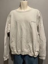 Men's Vtg LEVI'S Levi Strauss  Co Beige Long Sleeve Sweatshirt USA Made Size XL