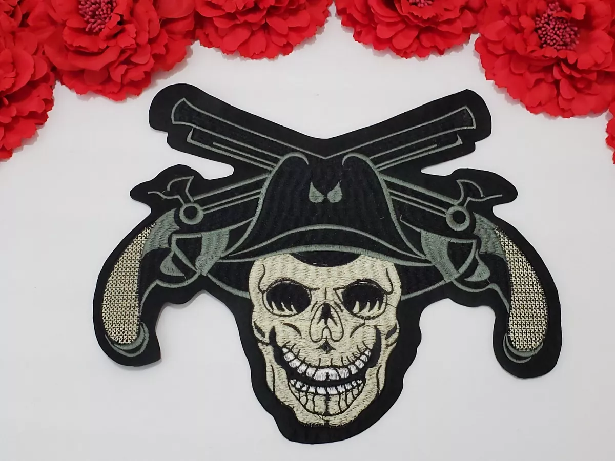Large skull patches for jackets sale