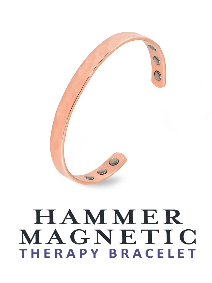 Nuevo Brazalete Cobre Terapia Magnética Dolor 6 Alta Potencia Imanes Tierras Raras Martillo Foto 4 de 4