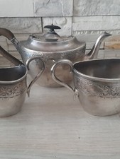 antico servizio da tè sheffield placcato argento Barker Brothers Britanoid