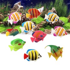 10PCS Artificial Simulation Fake Fish Floating Vivid Landscape Aquarium Ornament