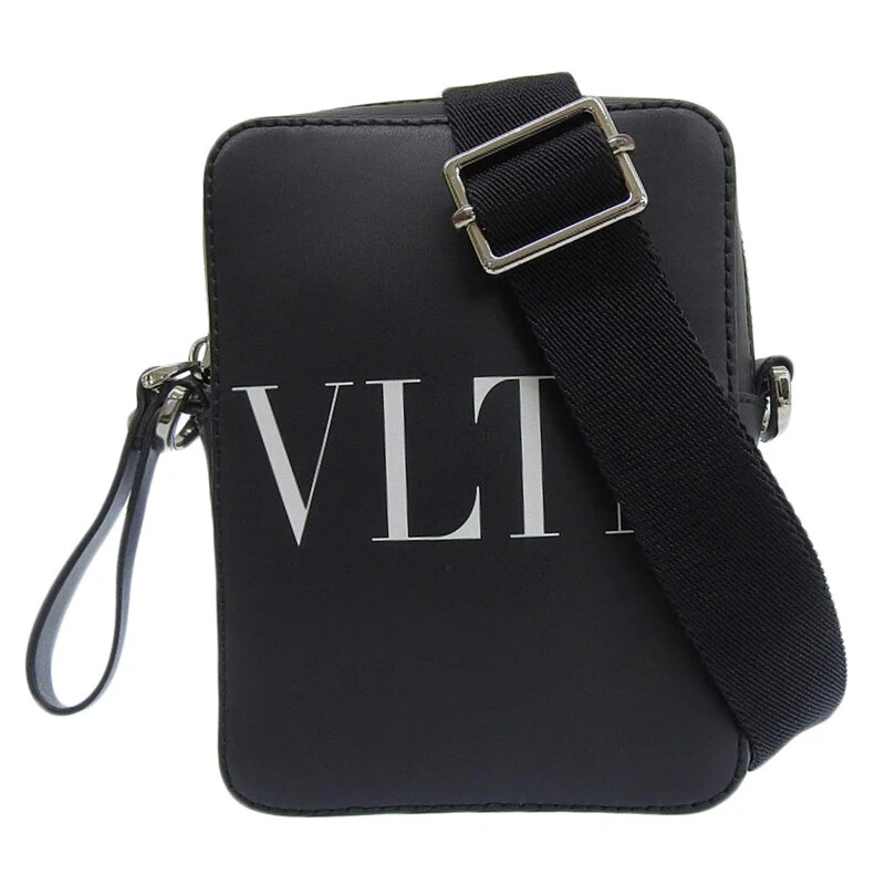 Valentino Garavani VLTN Leather Crossbody Bag Black Valentino Garavani VLTN Leather Crossbody Bag Black