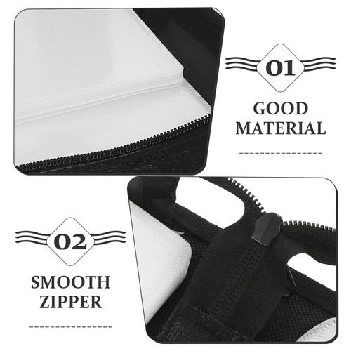 CD Holder Rectangle CD Wallet 128 Capacity CD Organizer Holder DVD Organizer - Afbeelding 11 van 12