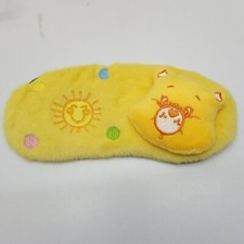 Care Bears Funshine Bear Sleeping Eye Mask Embroidered Fuzzy