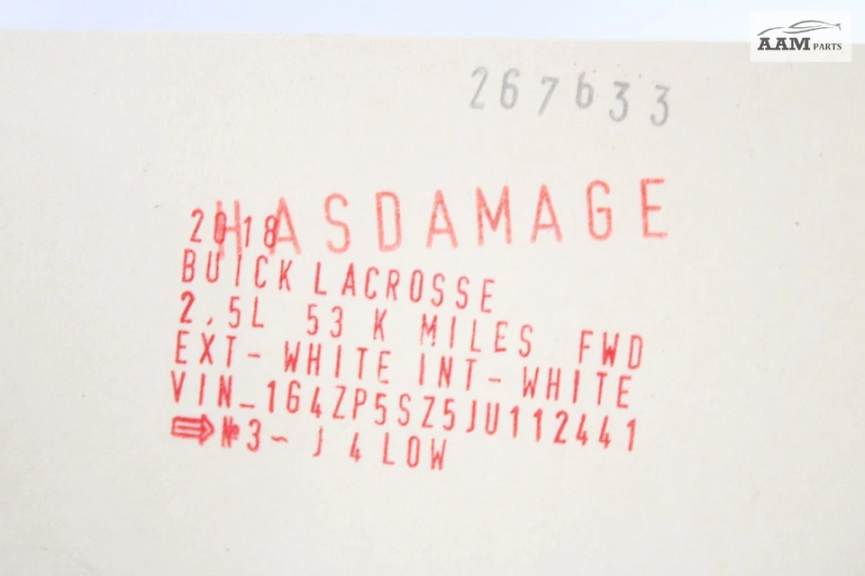 Buick Lacrosse 2018-2019 2,5 L tracción delantera tubo de escape de gas resonador OEM Foto 4 de 4