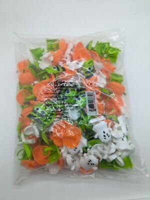 Plastic Halloween Spooky Cupcake Toppers Rings 144 Ghost Frankenstein Pumpkin