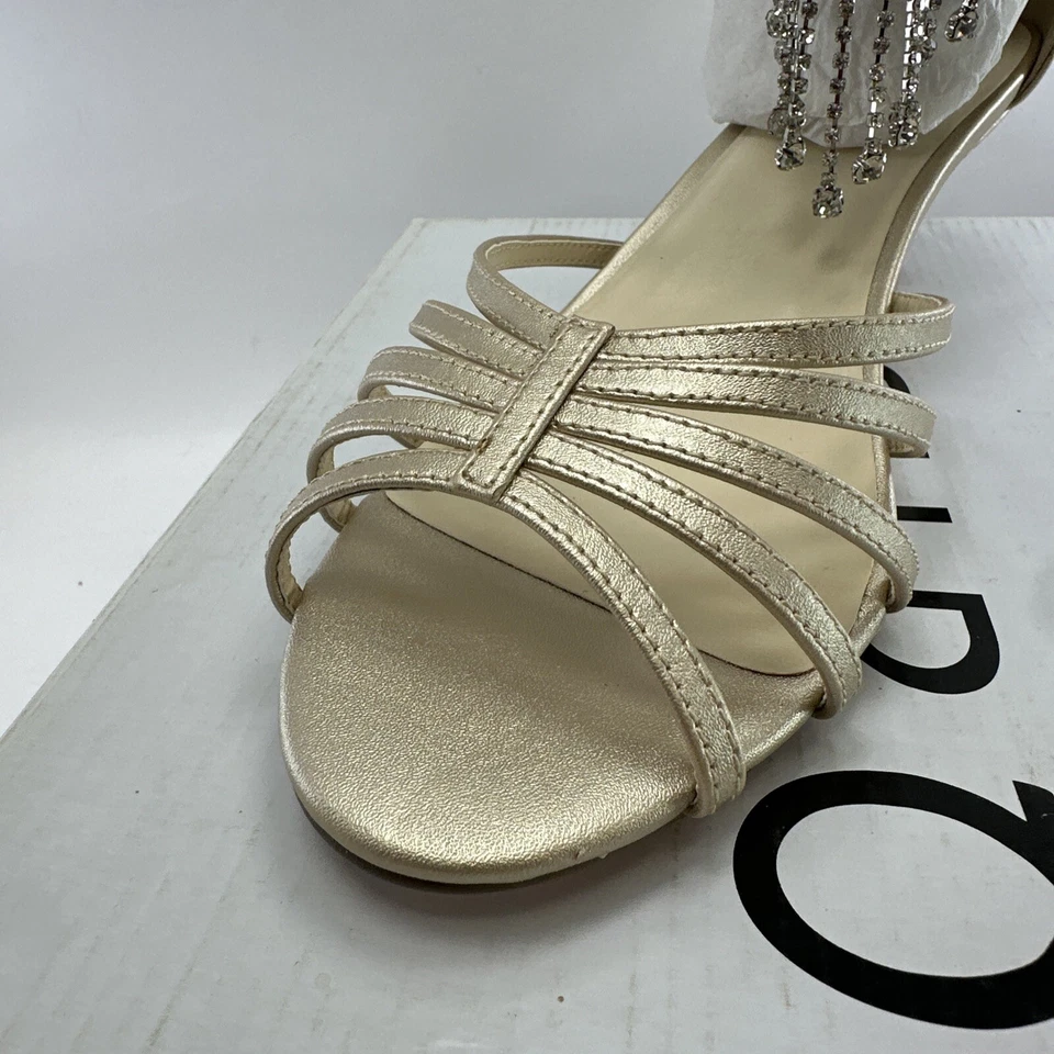 Ashro Amoris Gem Tacones Perla/Dorado Talla 9 M Brillante Joya Nuevo Con Caja Foto 4 de 4