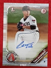 2019 BOWMAN BASEBALL BO TAKAHASHI PROSPECT AUTO  #PA-BT