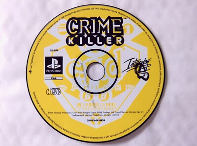 58084 Crime Killer - Sony PS1 Playstation 1 (1998) SLES 00954