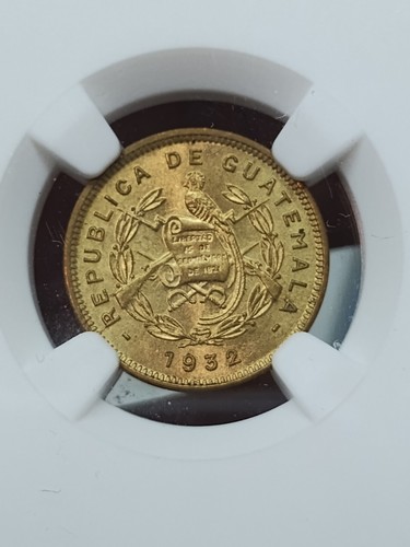 Guatemala 1932 1/2 Centavo NGC MS65 - Picture 2 of 3