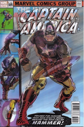CAPTAIN AMERICA #695 LENTICULAR 3D & REGULAR VARIANT Marvel Legacy 2017 NM - Picture 3 of 3