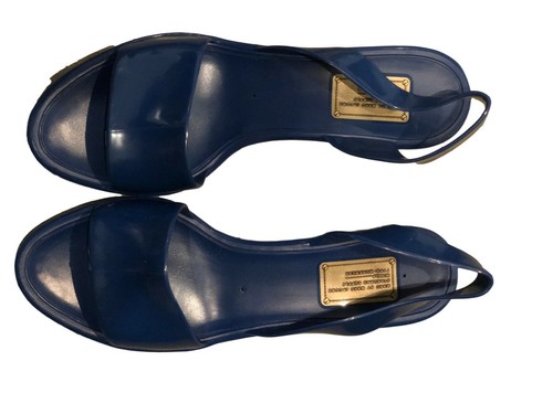 royal blue jelly sandals