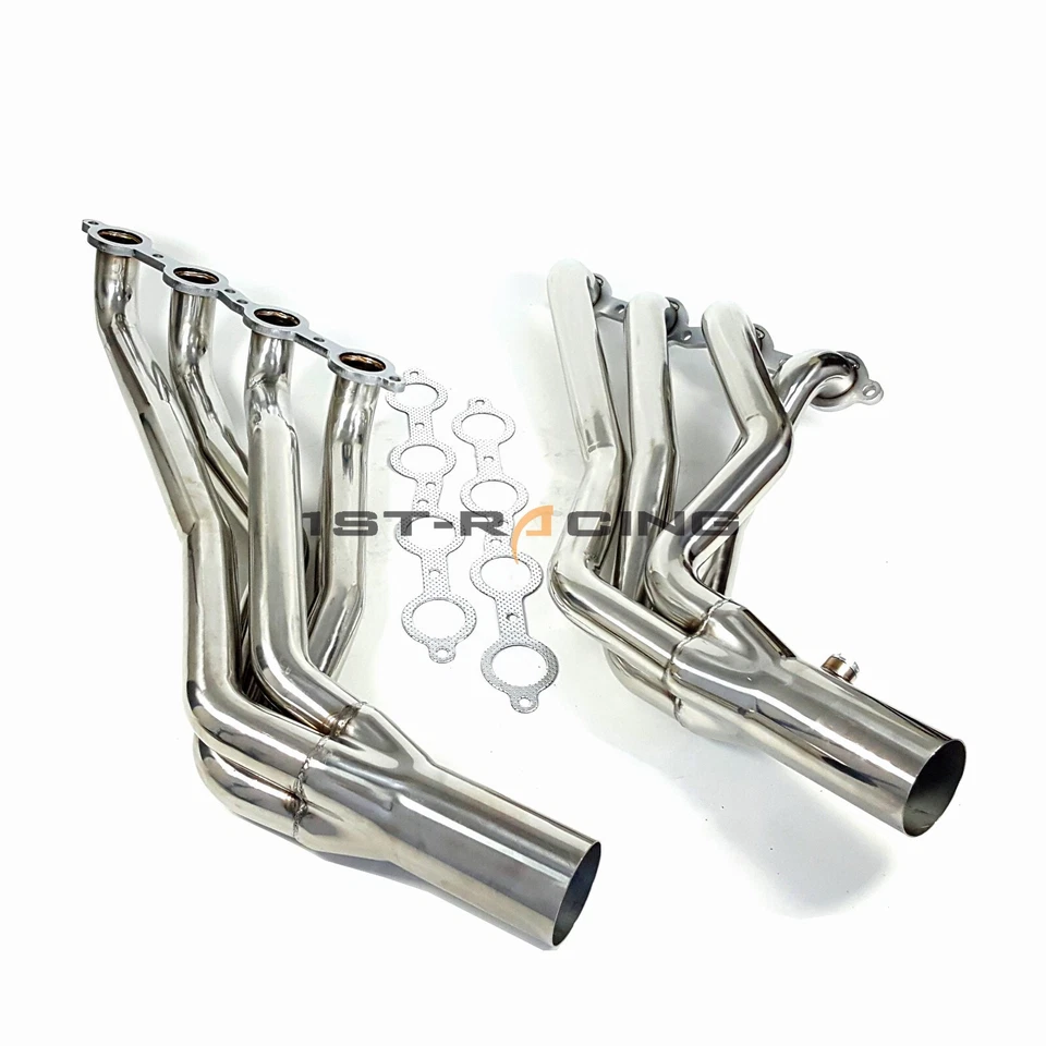 Colector de escape de tubo largo para Cadillac Escalade Chevy Silverado 1500 2500 6,2 L Foto 3 de 4