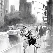 Donald Duck in A Rainy Day In The City - Tony Fernandez - Exclusive Edition