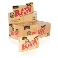 RAW 300's Classic Creaseless  (1.25) Rolling Papers 1 1/4 | FREE SHIPPING USA