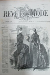 Magazine De La Fashion Xixeme No 707 Of 15 Embroidery Couture Dresses Hats Ebay